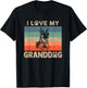 I Love My Granddog German Shepherd Grandma Grandpa Dog Paw T-Shirt - T-Shirt | Black