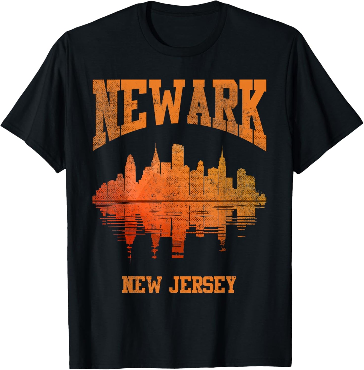 Newark New Jersey NJ | Skyline T-Shirt - T-Shirt | Black