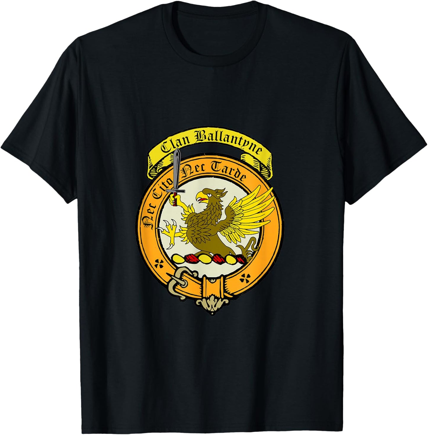Ballantyne Clan Scottish Crest T-Shirt - T-Shirt | Black