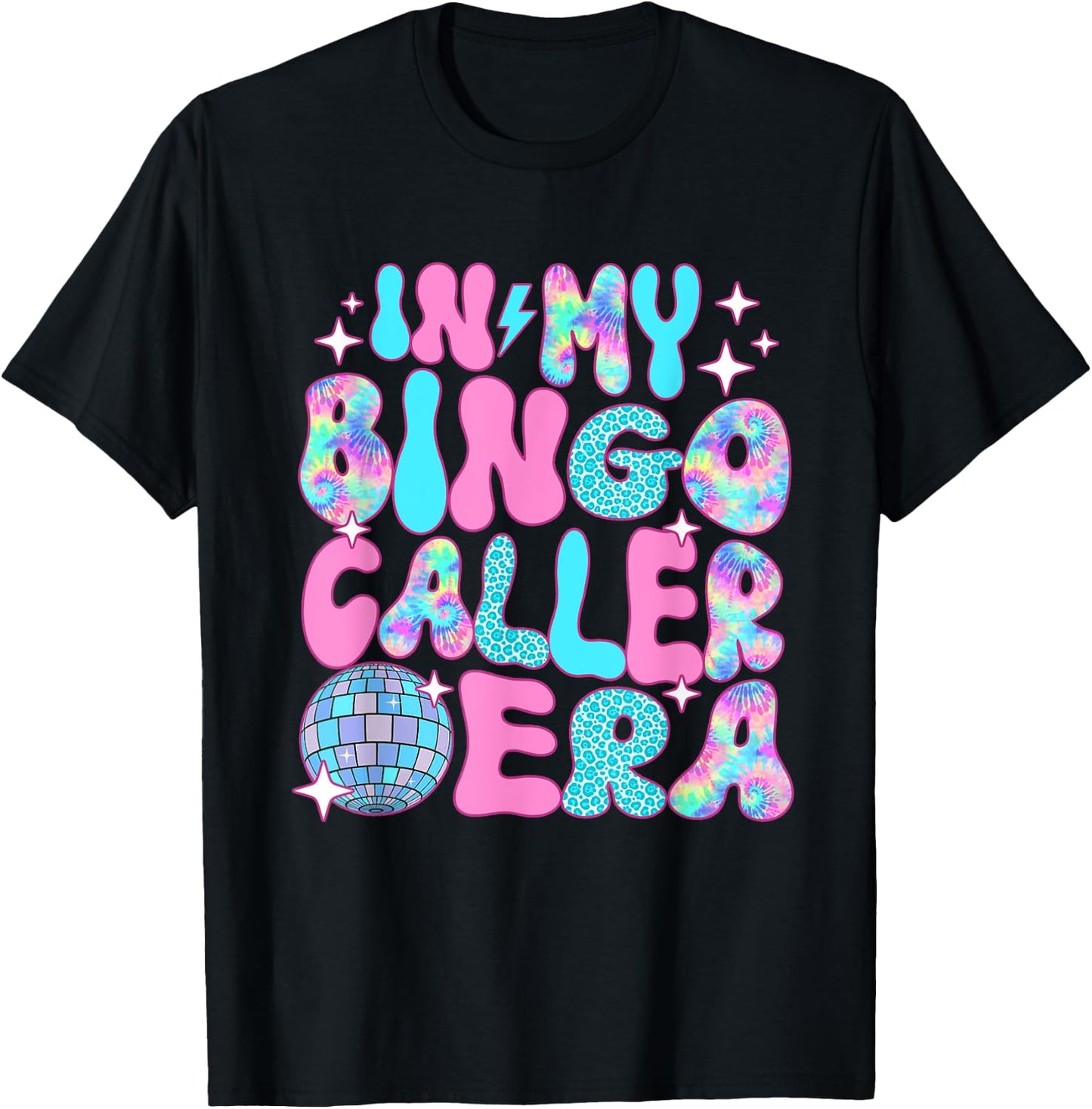 Disco In My Bingo Caller Era T-Shirt - T-Shirt | Black