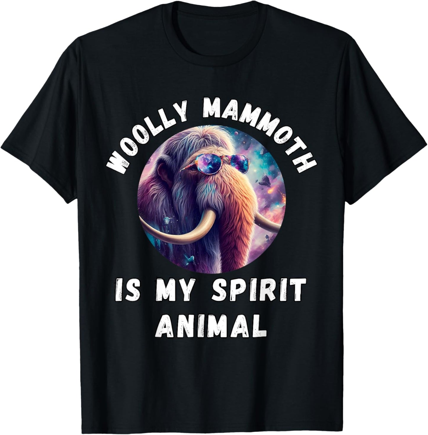 Woolly Mammoth is My Spirit Animal, Wolly Mammoth Lovers T-Shirt - T-Shirt | Black