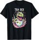 Tea Rex - Dinosaur - Tea Lovers T-Shirt - T-Shirt | Black