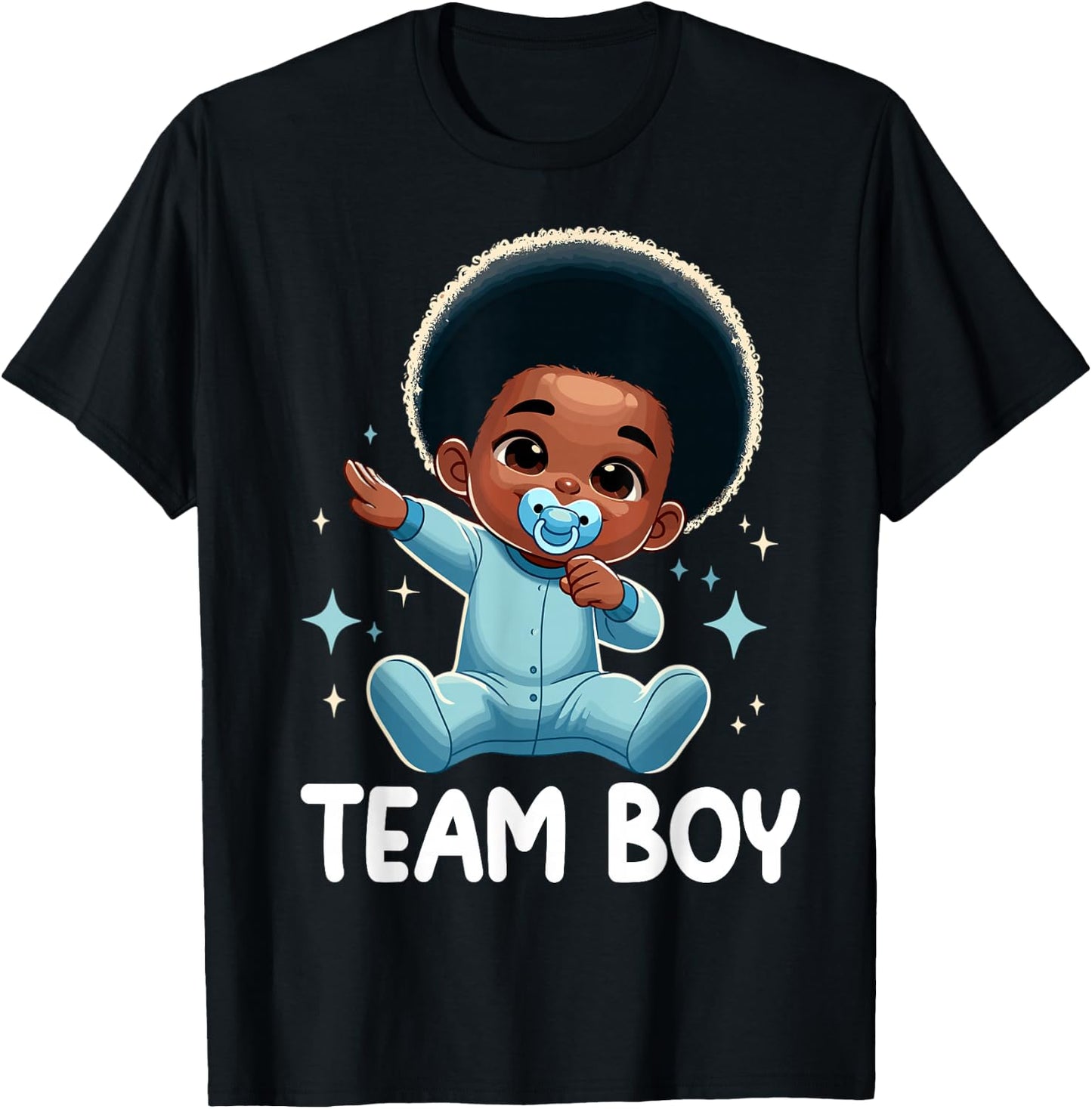 Team Boy Baby Announcement Gender Reveal Party T-Shirt - T-Shirt | Black