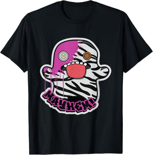 Fuggler Mayhem Oogah Boogah Zebra Paint Splat T-Shirt - T-Shirt | Black