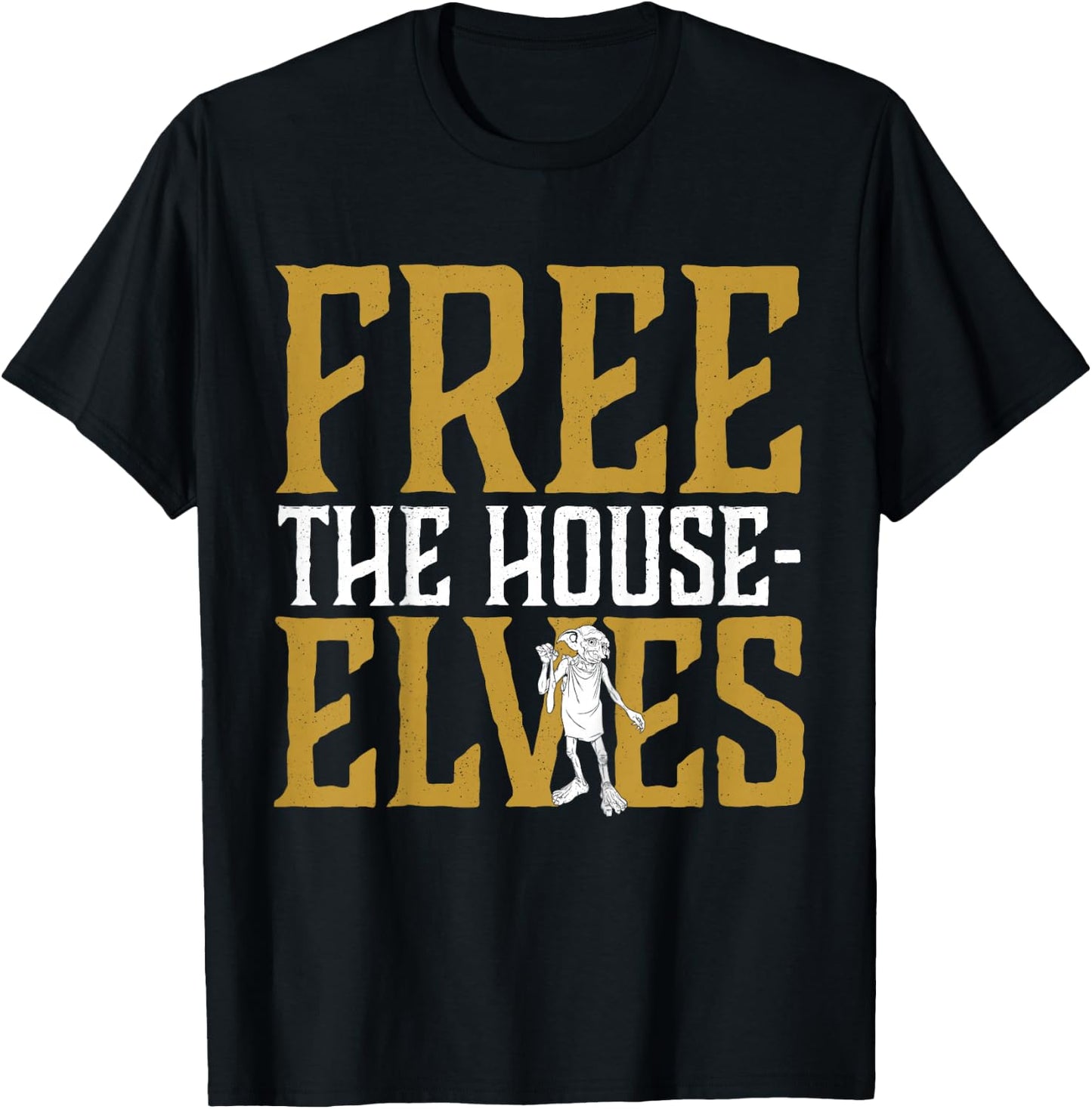 Kids Harry Potter Dobby Free The House-Elves T-Shirt - T-Shirt | Black