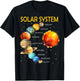 Cute Solar System Planets for Boys and Girls T-Shirt - T-Shirt | Black