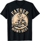 Father Mows Best Zero-Turn Lawn Mower Dad Father Day Gift T-Shirt - T-Shirt | Black