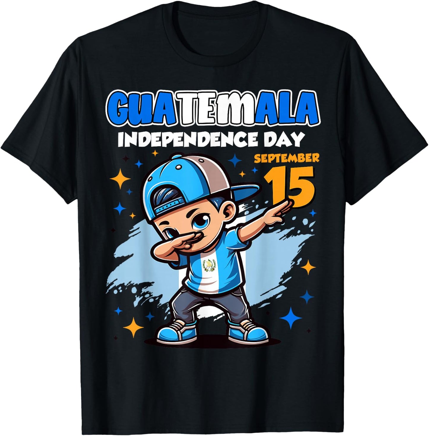 Guatemala Independence Day September 15 Celebration boys T-Shirt - T-Shirt | Black