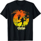 Crash Bandicoot & Aku Aku Silhouettes Distressed , Small, Black T-Shirt - T-Shirt | Black