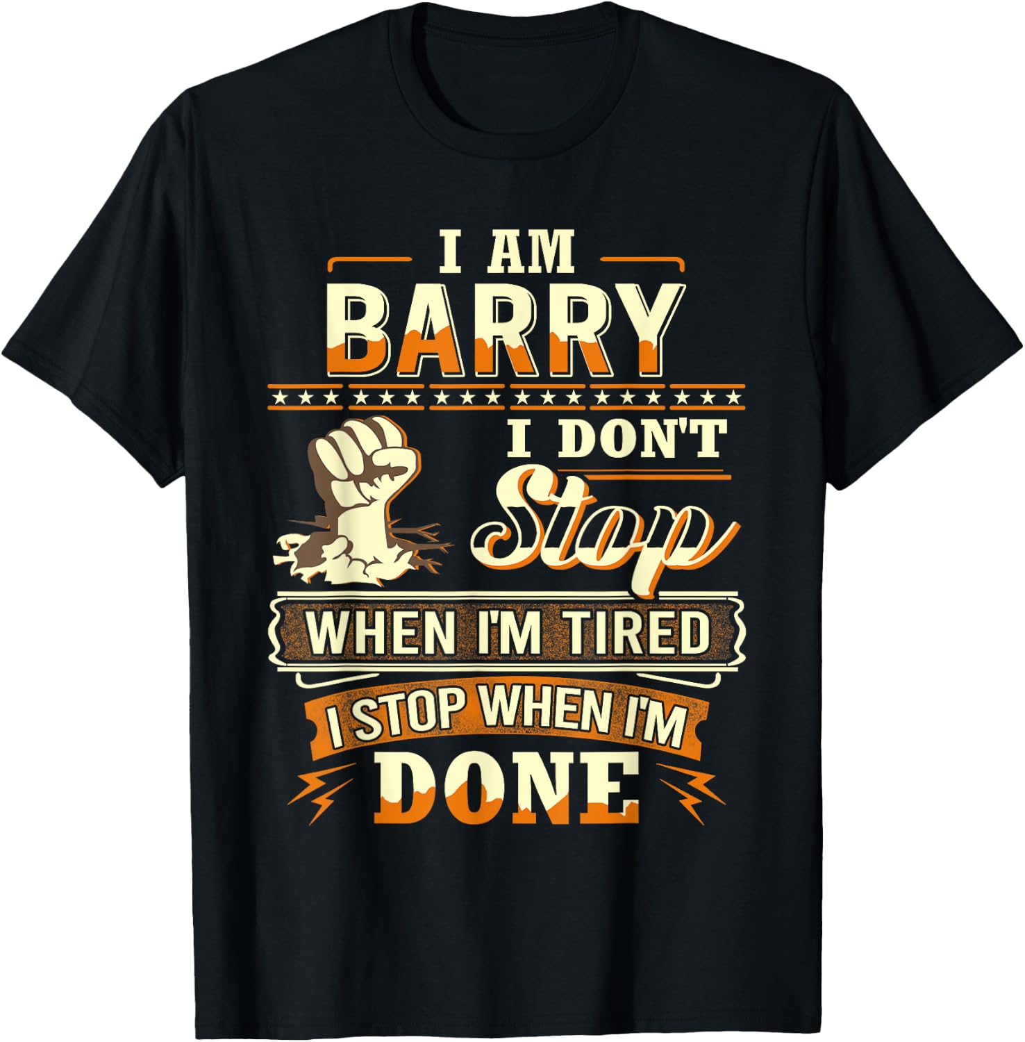 I am Barry Shirt Personalized Barry First Name T-Shirt - T-Shirt | Black