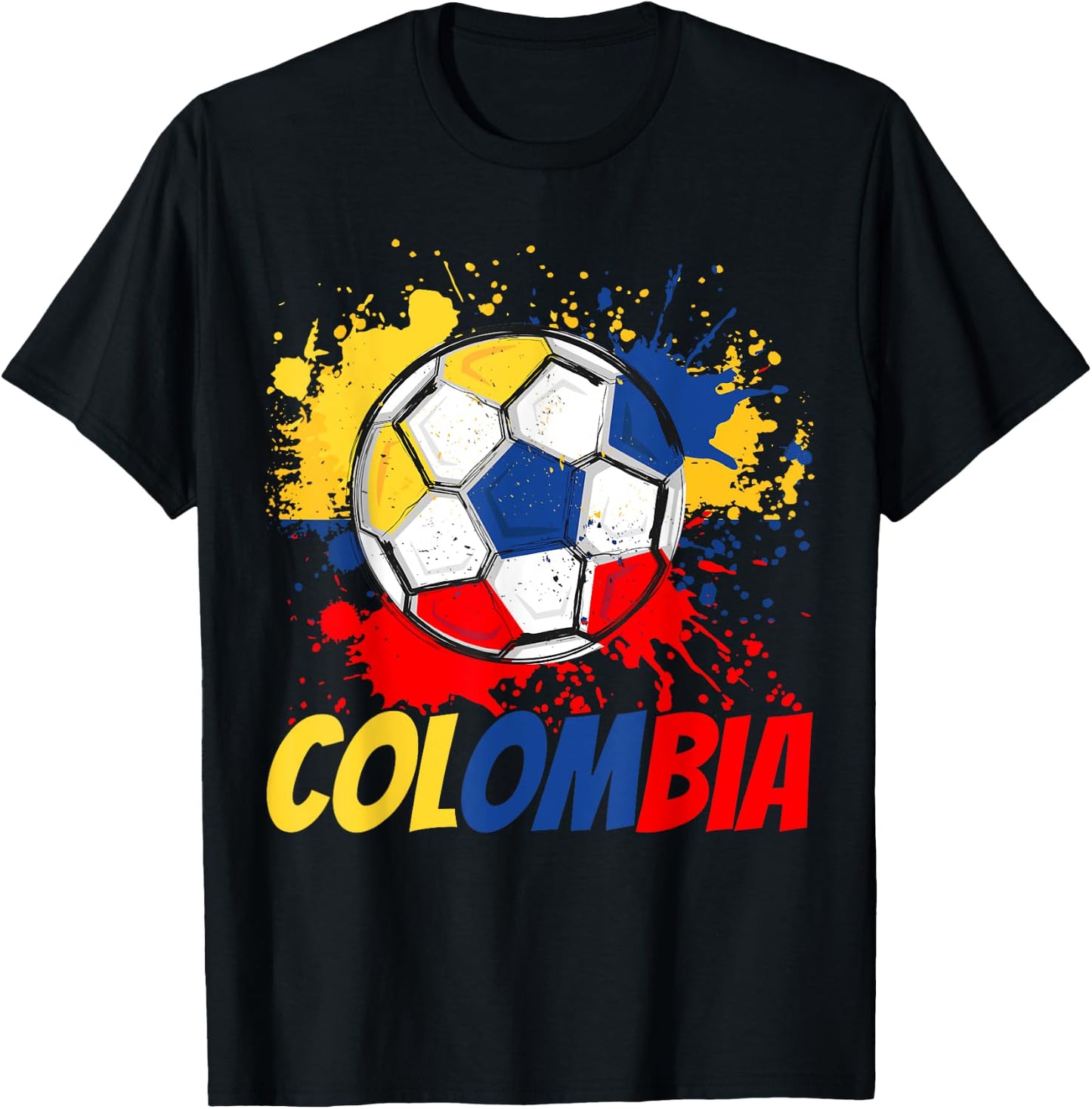 Colombia Soccer Colombian Flag Men Women Kids T-Shirt - T-Shirt | Black