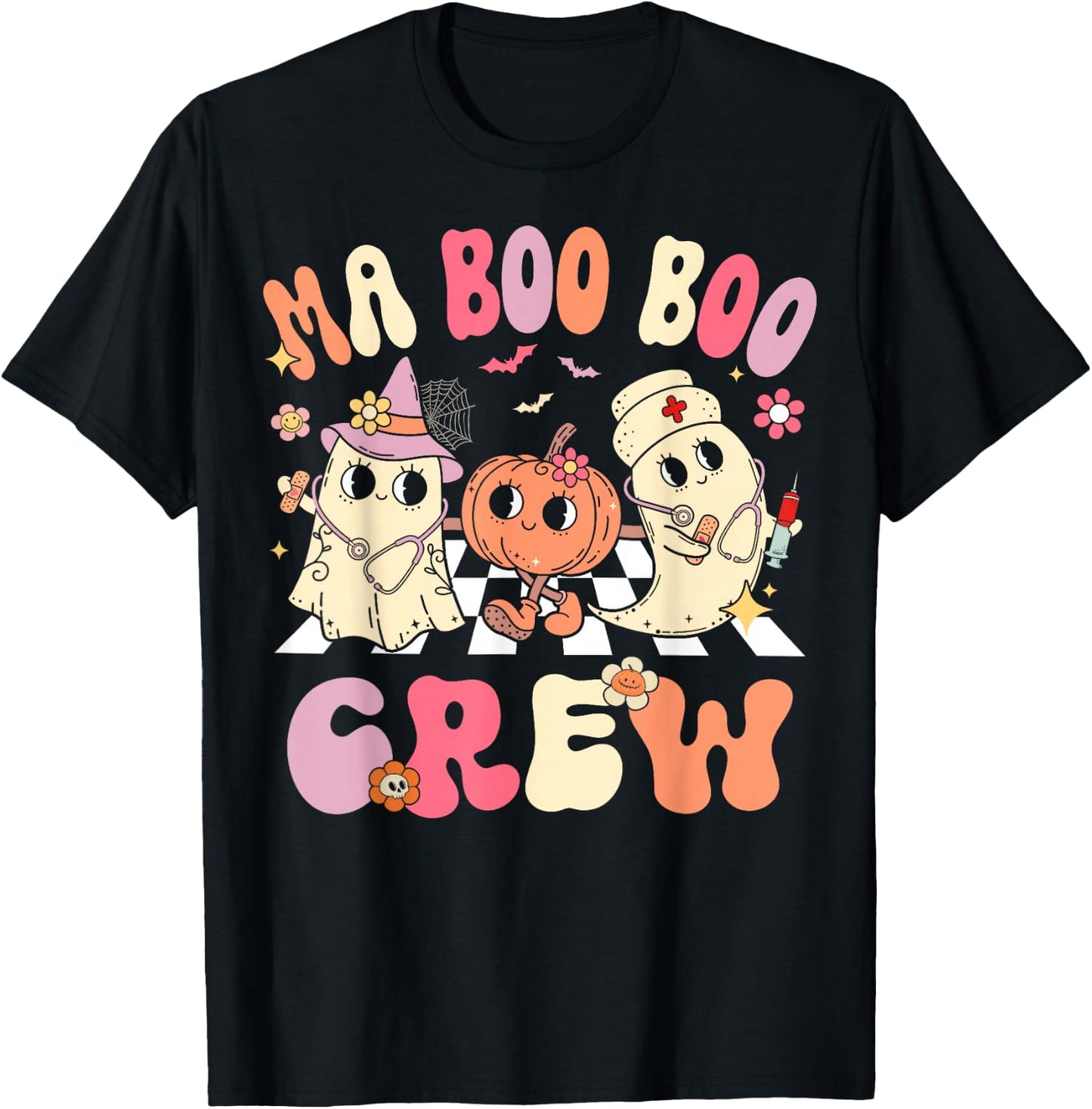 Medical Assistant Boo Crew MA Halloween T-Shirt - T-Shirt | Black