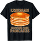 Lineman Serving Free Pancakes Football OL or DL -Adults, -Kids Black Small Modern U-Neck Short Sleeve T-Shirt - T-Shirt | Black