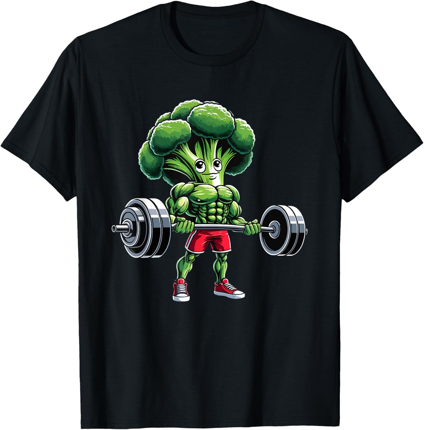 Broccoli Bodybuilding Workout Gym Weightlifter Funny T-Shirt - T-Shirt | Black