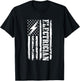 USA American Flag Electrician Lineman Electrical Worker Watt T-Shirt - T-Shirt | Black