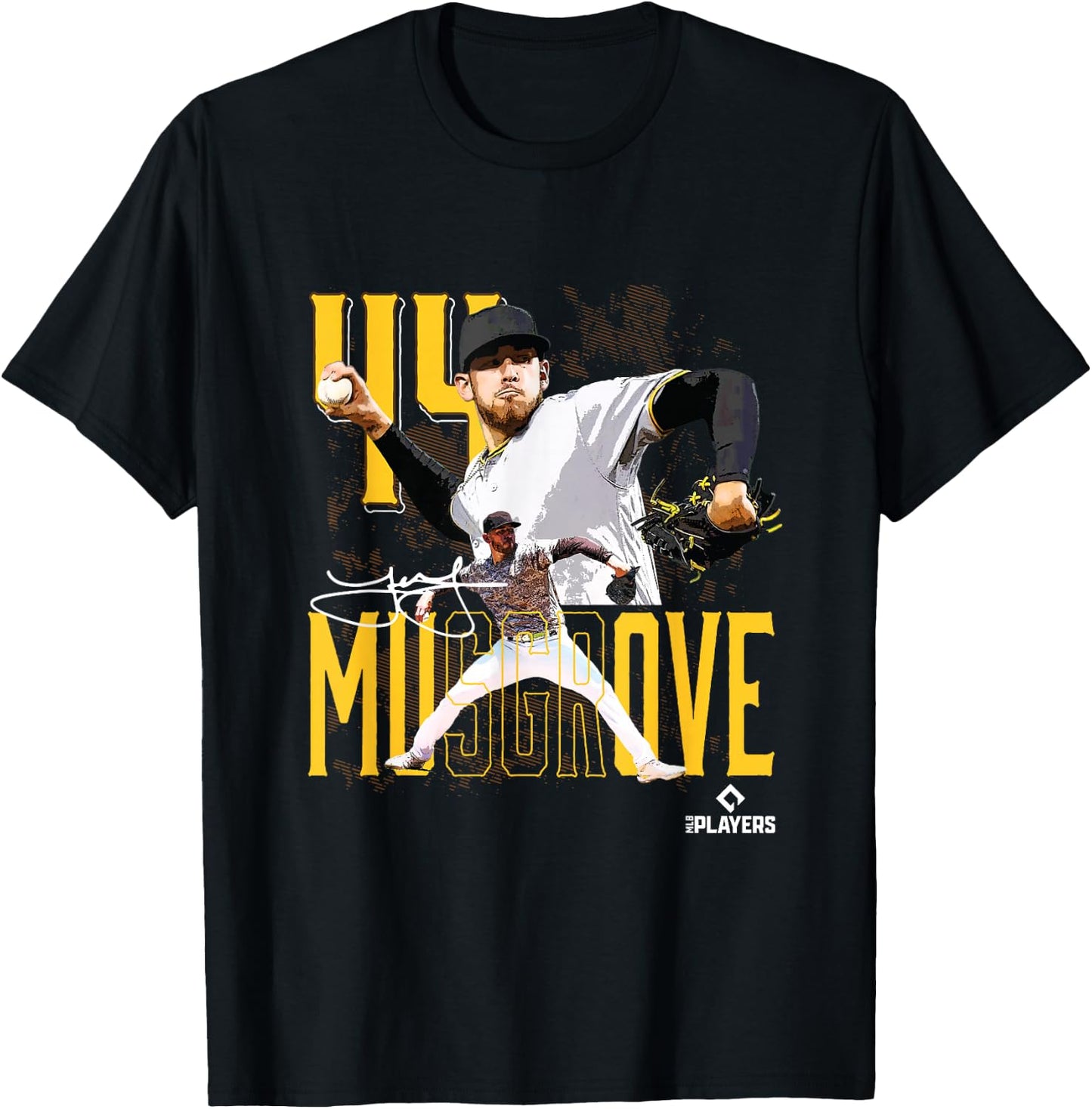 Joe Musgrove | San Diego Baseball Players | MLBJME3003 T-Shirt - T-Shirt | Black