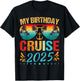 Festive My Birthday Cruise Ship Party 2025 Men, Women, Kids T-Shirt - T-Shirt | Black