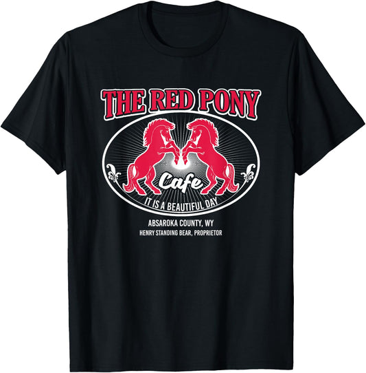 Red Pony It's a Beautiful Day T-Shirt - T-Shirt | Black