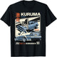 Vintage KURUMA Japanese JDM Tokyo Japan Drift Race Car T-Shirt - T-Shirt | Black