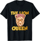 The lion queen strong lion T-Shirt - T-Shirt | Black
