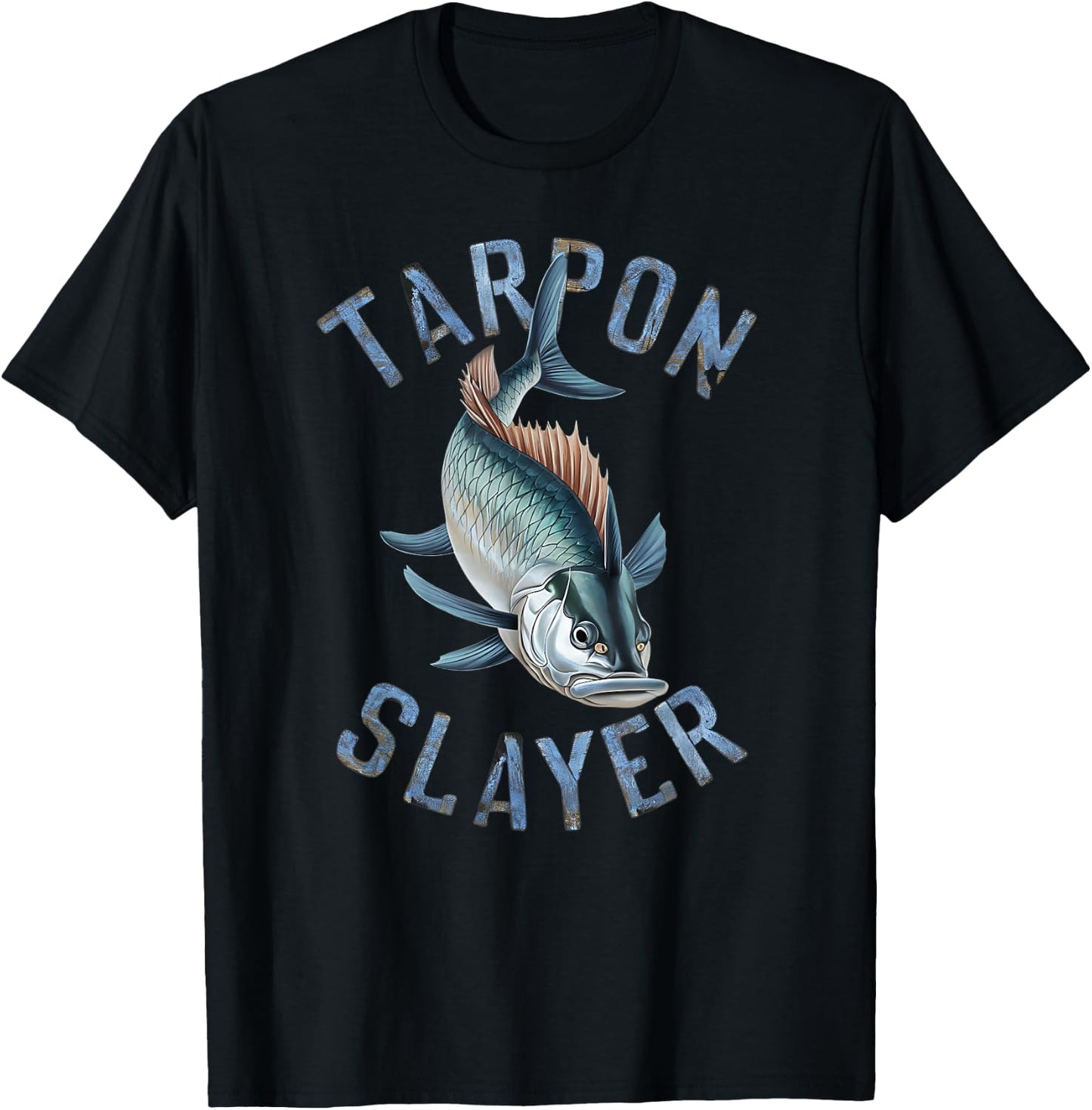 Tarpon Slayer Fishing Gifts for Anglers T-Shirt - T-Shirt | Black