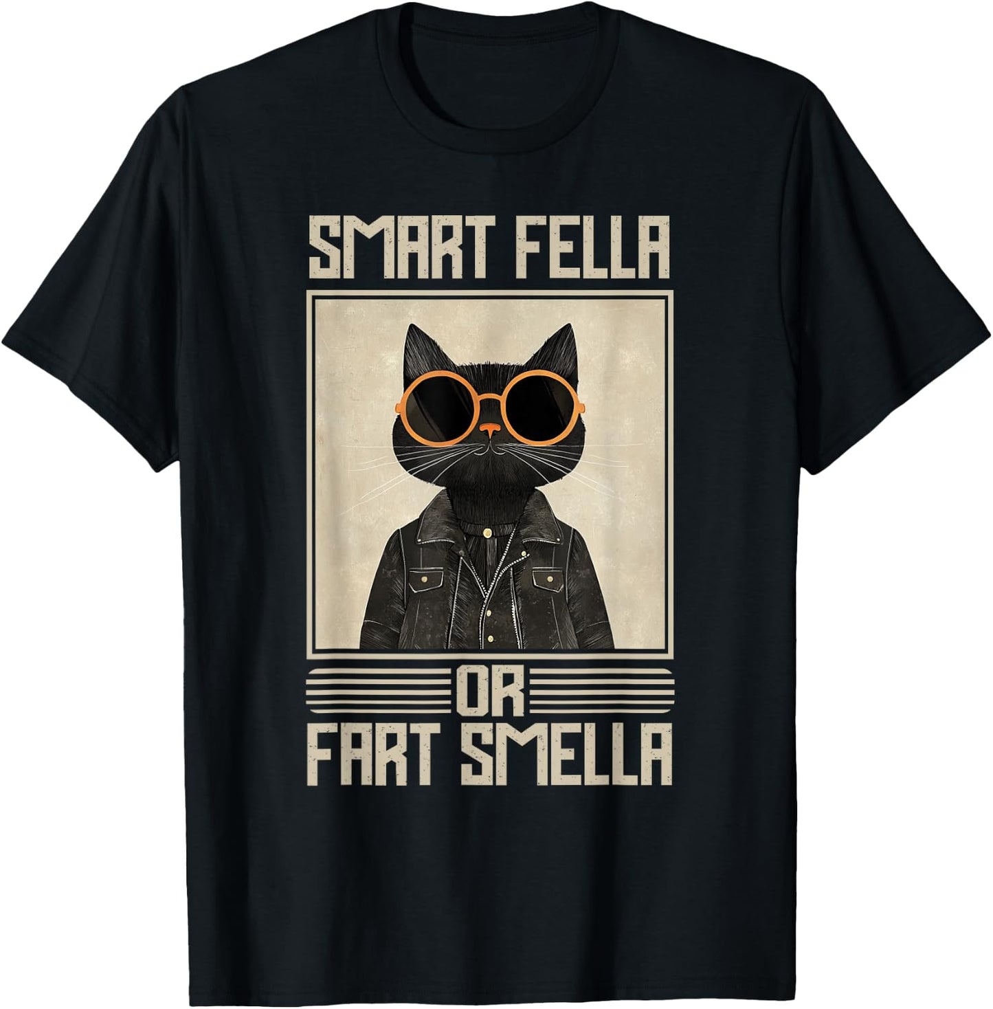 Smart Fella Or Fart Smella Shirt Smart Fella Or Fart Smella T-Shirt - T-Shirt | Black