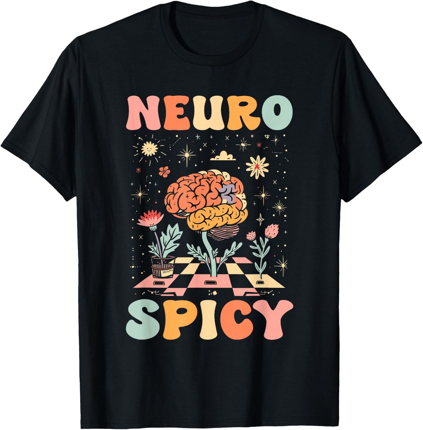 Neurodiversity - Neurospicy Neuro Spicy Shirt - Neurospicy T-Shirt - T-Shirt | Black
