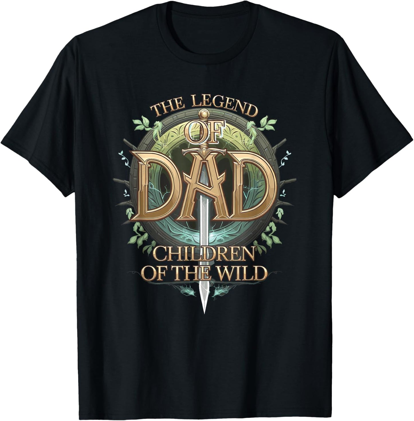 PC Gamer Dad RPG Role Playing Games The Legend Of Dad Children Of The Wild Black Men's T-Shirt - T-Shirt | Black