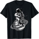 Astronaut Playing Cello Planet Space Music Men Women Kids T-Shirt - T-Shirt | Black