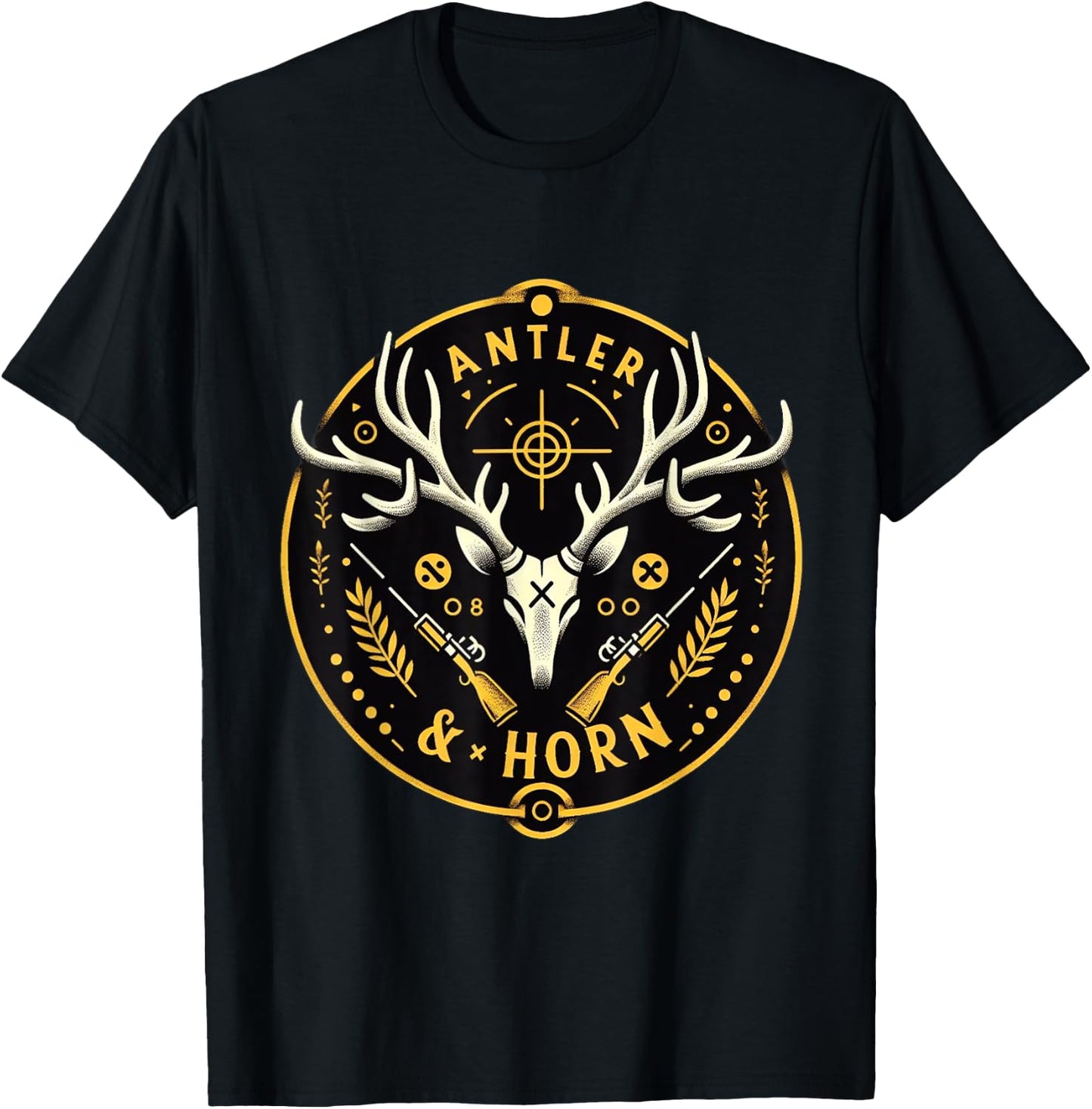 Antler & Horn Logo T-Shirt - T-Shirt | Black