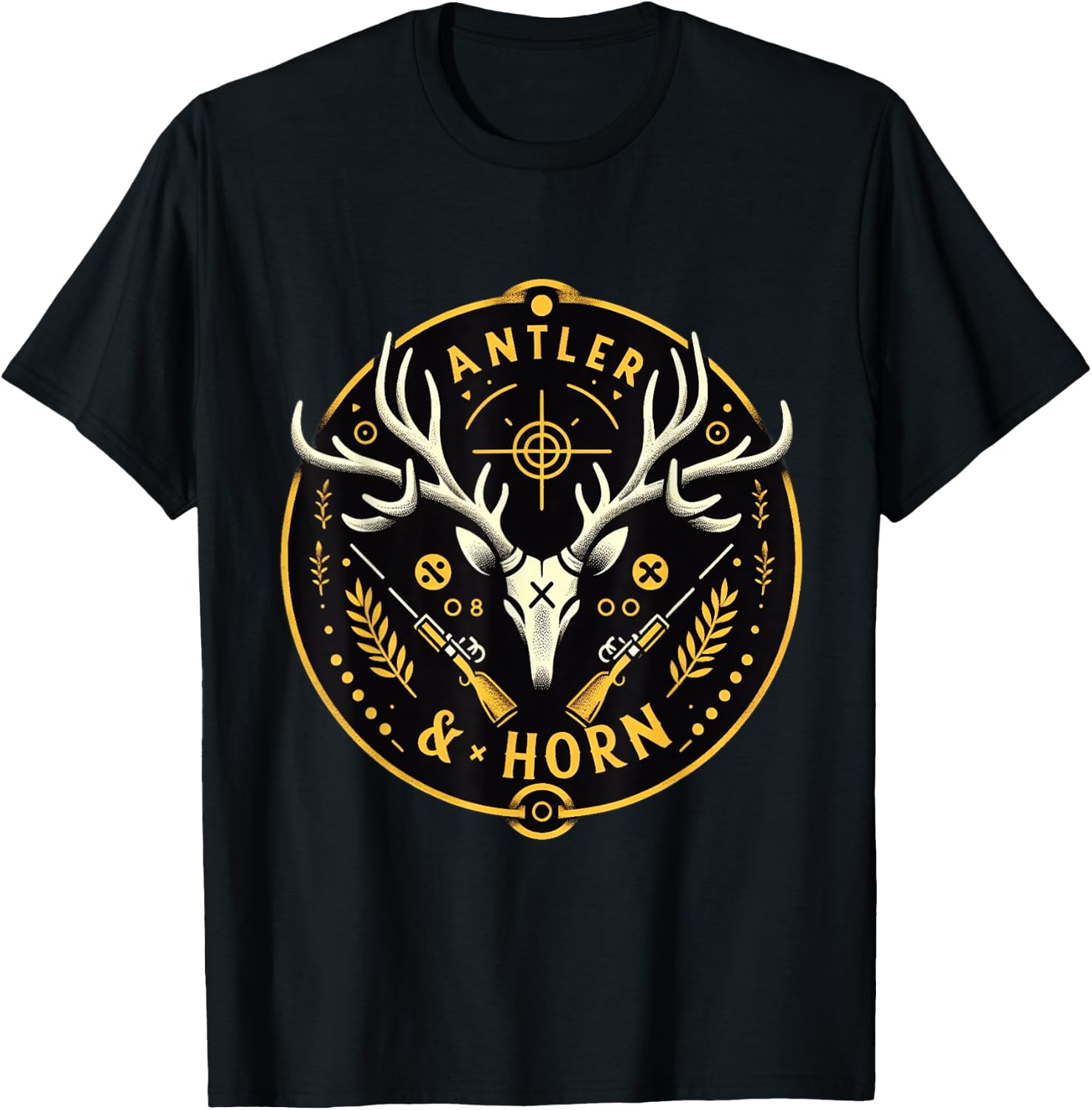 Antler & Horn Logo T-Shirt - T-Shirt | Black