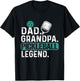 Dad Grandpa Pickleball Legend Player Funny Pickle Ball T-Shirt - T-Shirt | Black