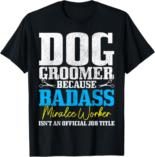 Funny Dog Grooming Salon T-Shirt - T-Shirt | Black