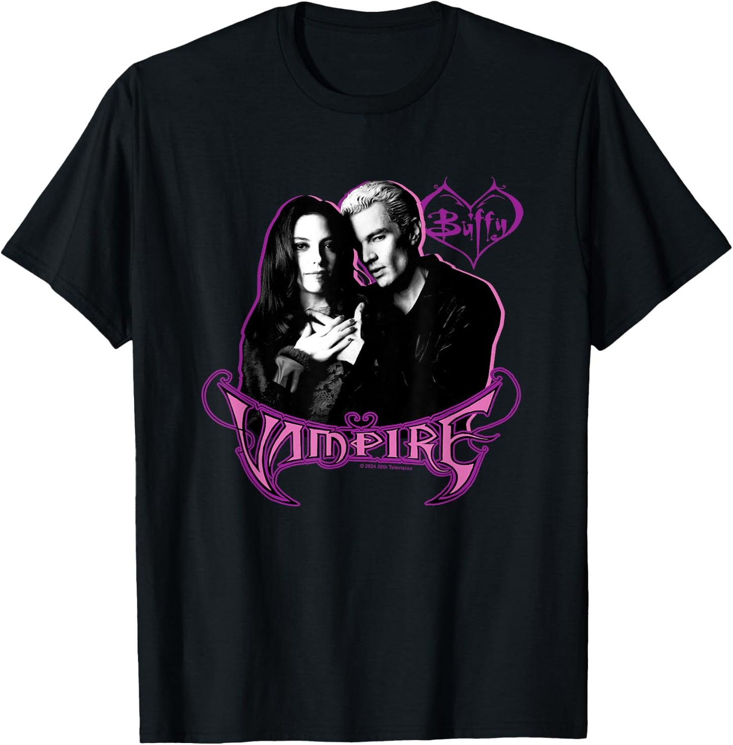 Buffy The Vampire Slayer Spike & Drusilla Nouveau Portrait T-Shirt - T-Shirt | Black