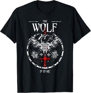 Toss A Coin Shirt Wolf Graphic Shirt Mystery Shirts Gamer T-Shirt - T-Shirt | Black