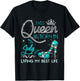 This Queen Was Born in July Living My best Life Gifts T-Shirt - T-Shirt | Black