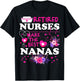 Retired Nurses Make The Best Nana Cute Mother Grandma T-Shirt - T-Shirt | Black