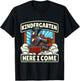Back To School Kindergarten Here I Come Train Boys Girls T-Shirt - T-Shirt | Black