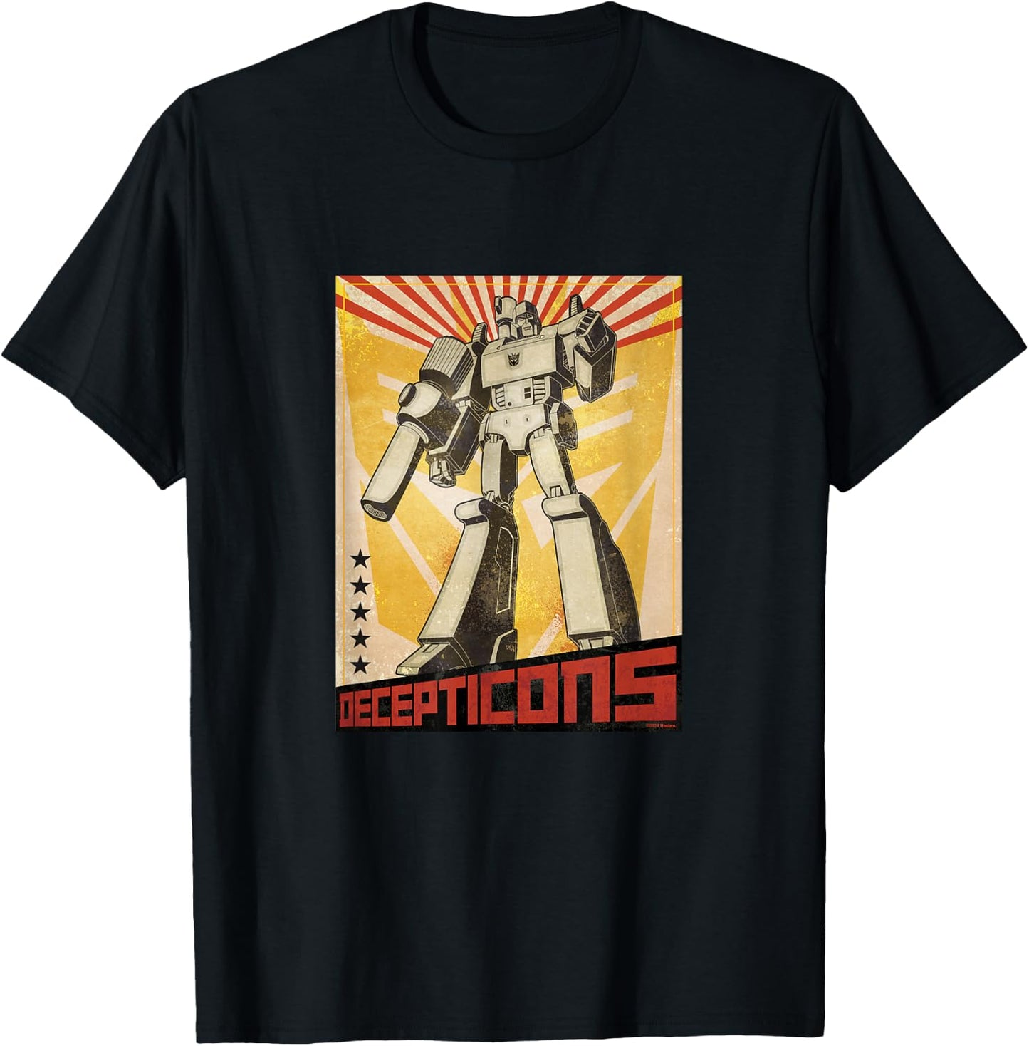 Transformers Decepticons Megatron Comic T-Shirt - T-Shirt | Black