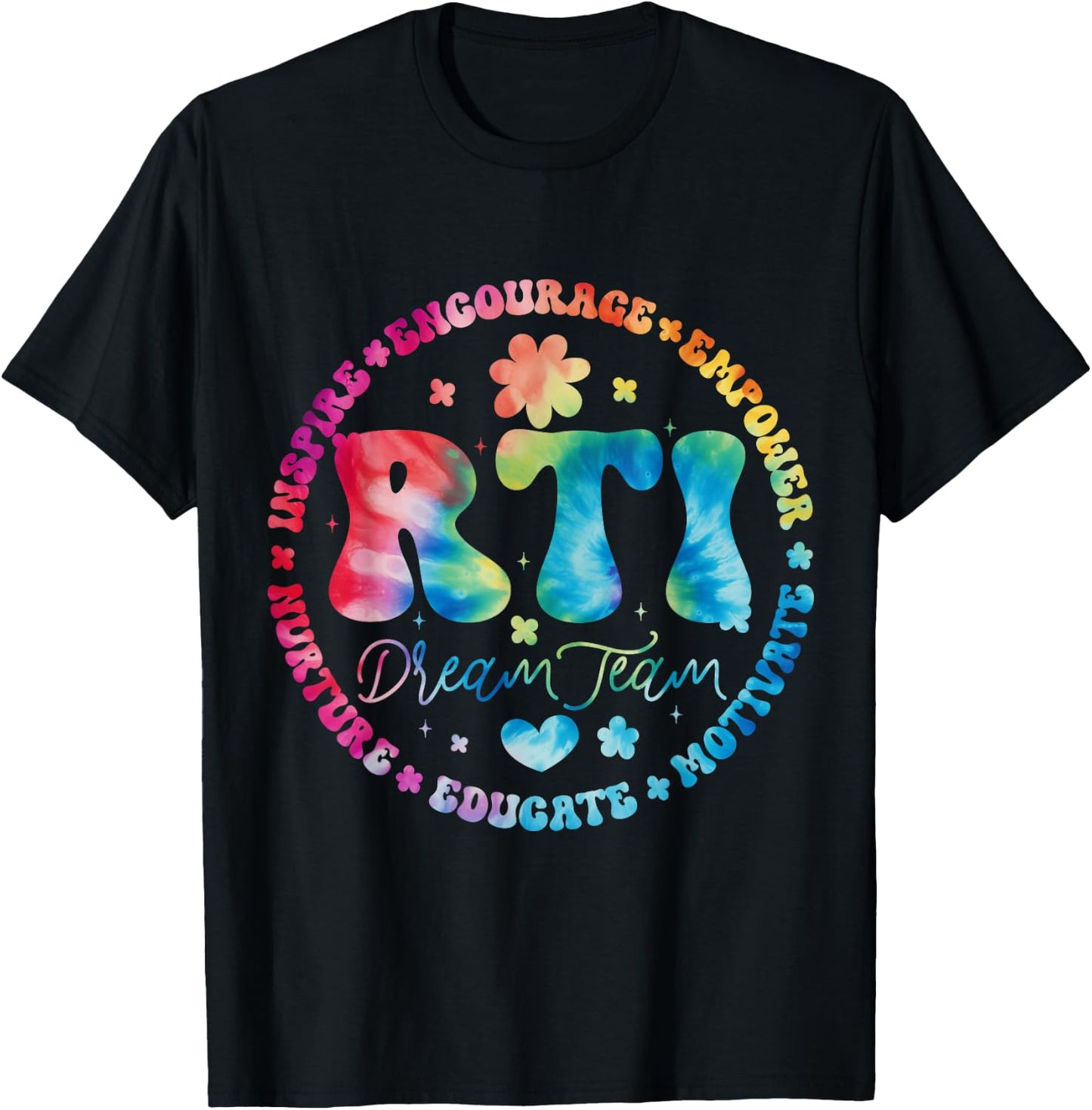 Groovy RTI Dream Team T Response Intervention Squad T-Shirt - T-Shirt | Black