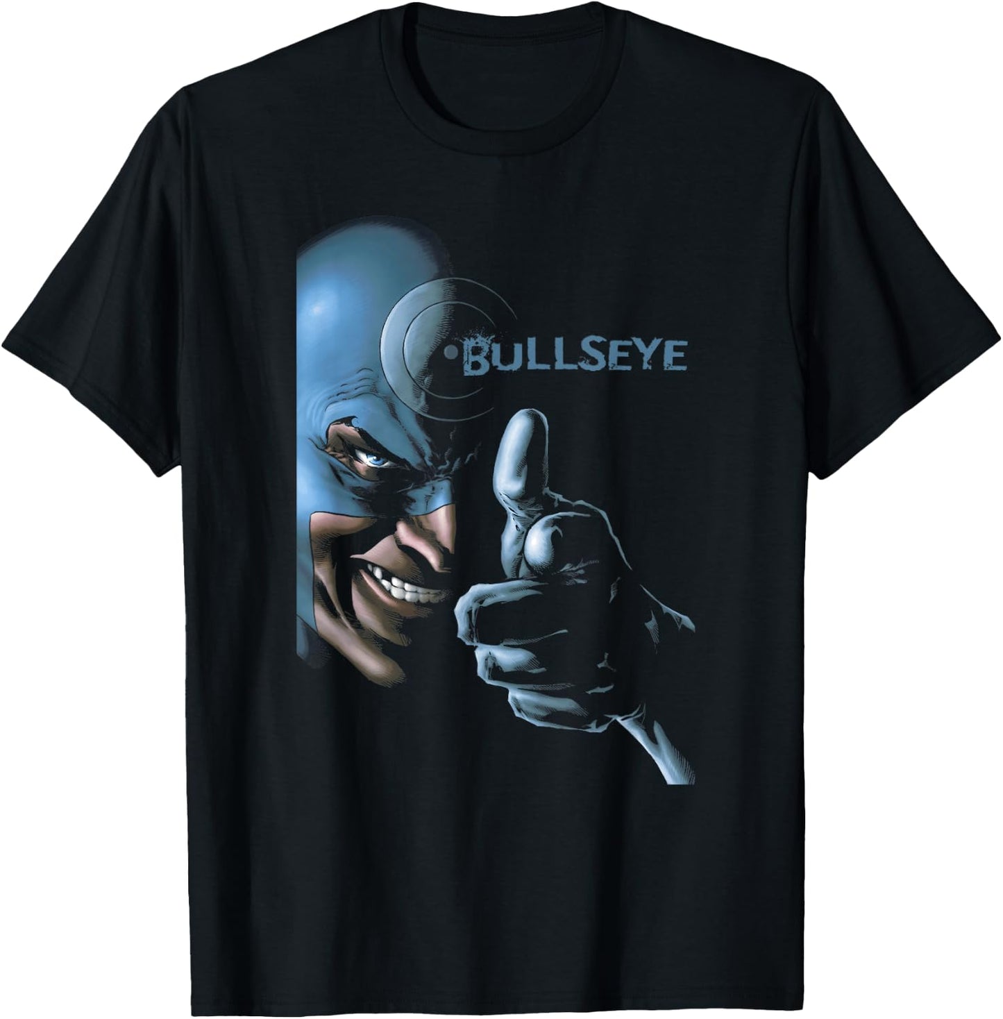 Marvel Comics Vintage Bullseye Big Face Poster T-Shirt - T-Shirt | Black