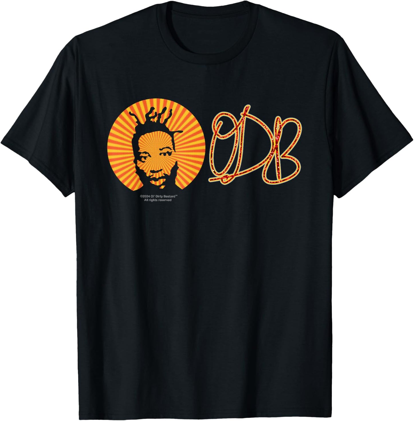 ODB Ol Dirty Ba-ard Official Logo Signature Hip Hop Design T-Shirt - T-Shirt | Black