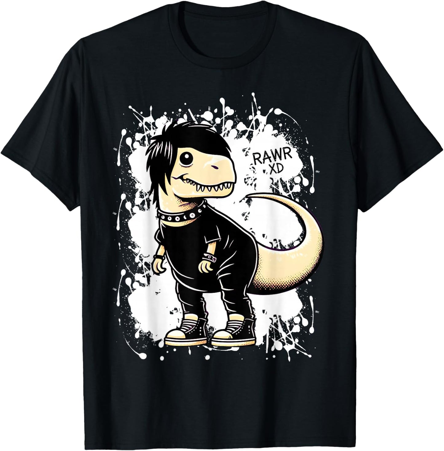 Rawr XD Scene Kid Dinosaur Funny T-Shirt - T-Shirt | Black