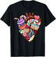 Anatomical Heart Shirt Sweet Candy Heart Cardiology Cardiac T-Shirt - T-Shirt | Black