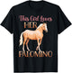 This Girl Loves Her Palomino Horse Lover Women Girls T-Shirt - T-Shirt | Black