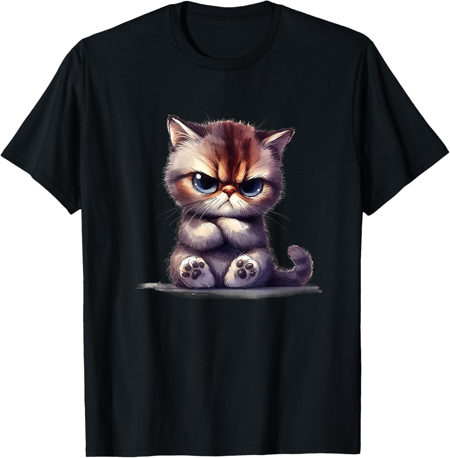 Funny Animals Grumpy Cats T-Shirt - T-Shirt | Black