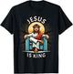 Jesus is King of Christian Faith T-Shirt - T-Shirt | Black