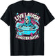 Live Laugh Toaster Bath Funny Skeleton Bathroom T-Shirt - T-Shirt | Black