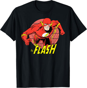 DC Comics The Flash Running Portrait Small T-Shirt - T-Shirt | Black
