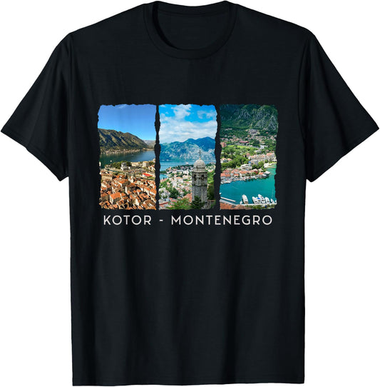 Montenegro Kotor Souvenir / Kotor T-Shirt - T-Shirt | Black